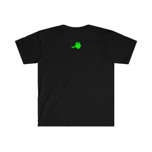 dew110% logo unisex softstyle t-shirt green print