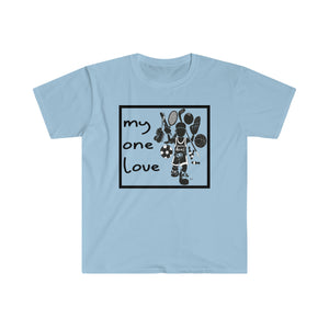 my true love logo unisex softstyle t-shirt