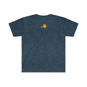 dew110% logo unisex softstyle t-shirt orange print