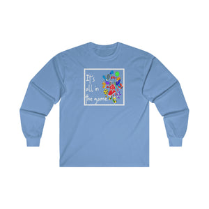 it's all in the game - sporting the full color all-sport logo ultra cotton long sleeve tee