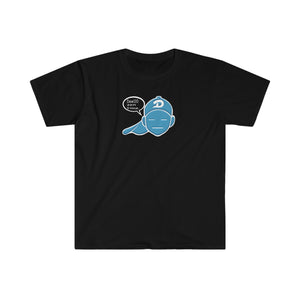 dew110 zen time dewey does emoji logo unisex softstyle t-shirt