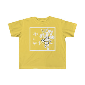 life is sporting - kid's fine jersey tee - choose your favorite color