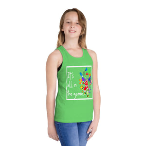 it's all in the game - kid's jersey tank top