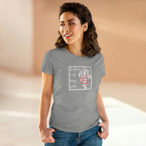 quitting is not my game. - women's favorite tee