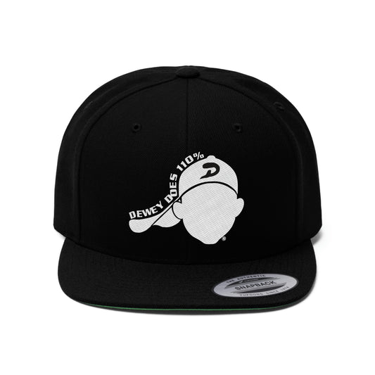Cool Flat Bill Hats | Dewey Does Logo Hat | Dewey Does Novelty Tees