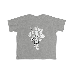 slowdown children playing - kid's fine jersey tee - choose your favorite color