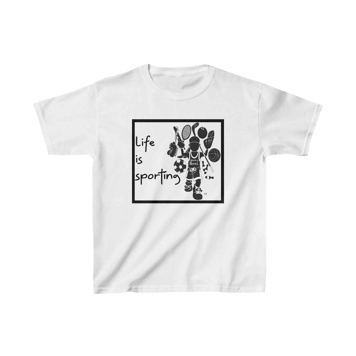 life is sporting - kids heavy cotton™ tee