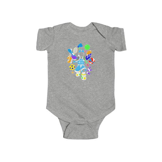 Graphic Baby Onesies | Baby Jersey Bodysuit | Dewey Does Novelty Tees