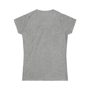 women's softstyle dew110 silver and white logo tee