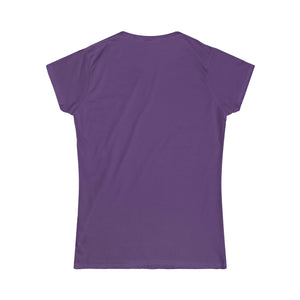 women's softstyle all sport logo tee pastel print purple